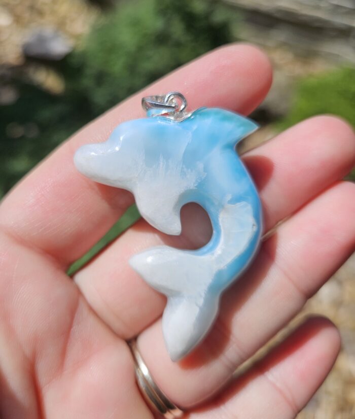 Larimar prívesok DELFÍN Ag925 č.5 – Obrázok 2