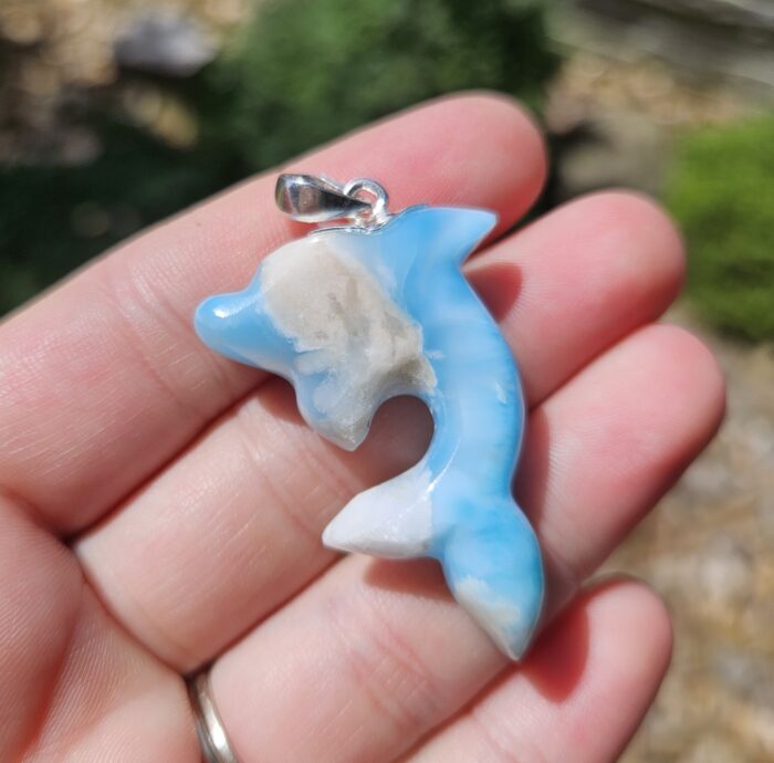 Larimar prívesok DELFÍN Ag925 č.6 – Obrázok 2