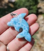 Larimar prívesok DELFÍN Ag925 č.7