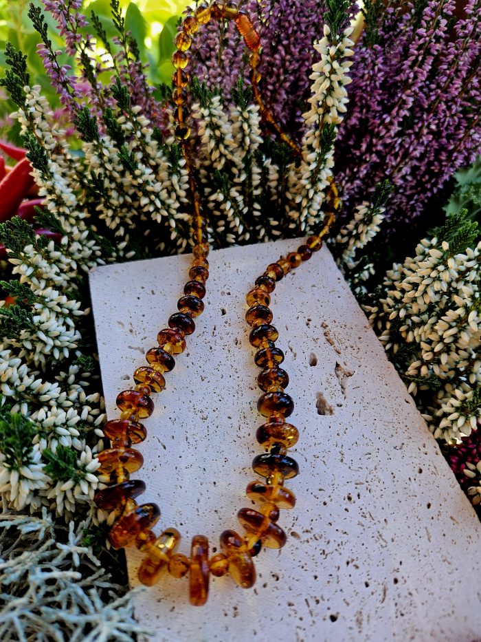 Jantár náhrdelník 49cm – Obrázok 2