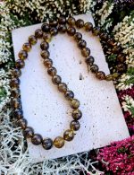 Jantár náhrdelník 10mm guličky,  51cm