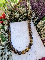 Jantár náhrdelník 10mm guličky,  51cm – Obrázok 2