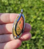 Unakit prívesok na platničke chir.oceľ