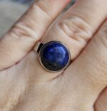 Prsteň Lapis Lazuli chir.oceľ