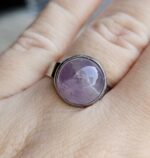 Prsteň Ametyst chir.oceľ