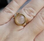 Prsteň Ruženín chir.oceľ zlatá