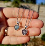 Akvamarín prívesok na retiazke srdiečko