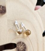 Citrín náušnice napichovacie Ag925 6mm č.1 – Obrázok 2