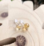 Citrín náušnice napichovacie Ag925 6mm č.1 – Obrázok 3