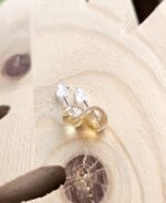 Citrín náušnice napichovacie Ag925 6mm č.1