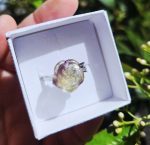 Fluorit KVIETOK prsteň nastaviteľný