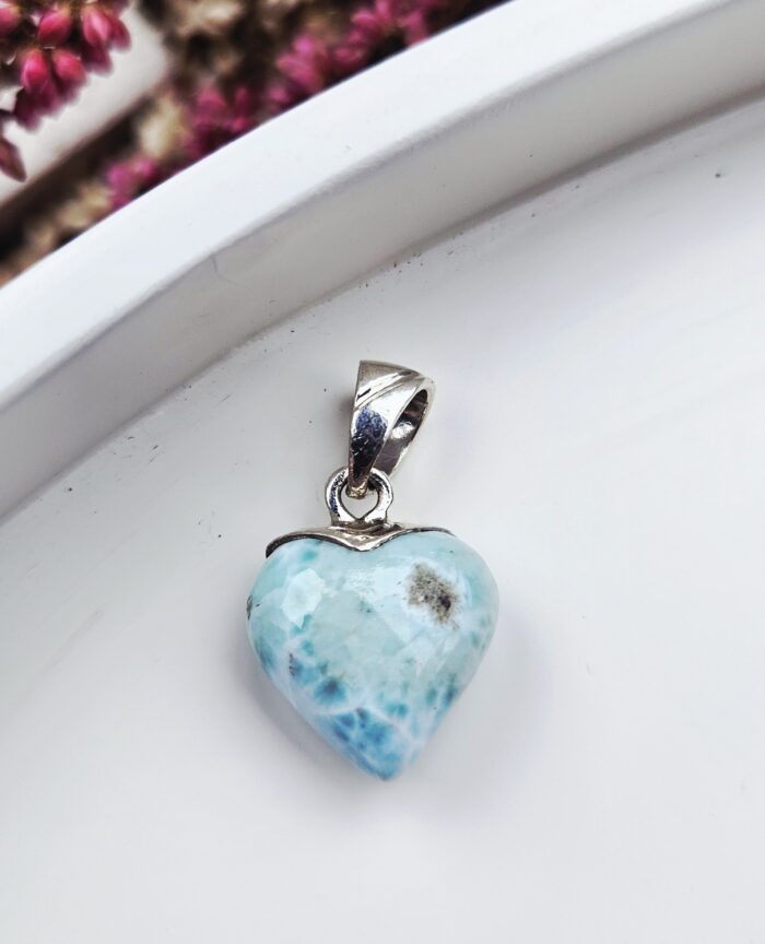 Larimar prívesok srdiečko Ag925 č.19 – Obrázok 2