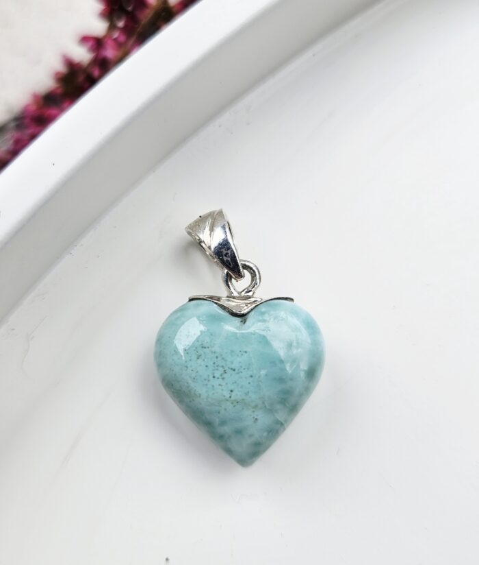 Larimar prívesok srdiečko Ag925 č.22 – Obrázok 2