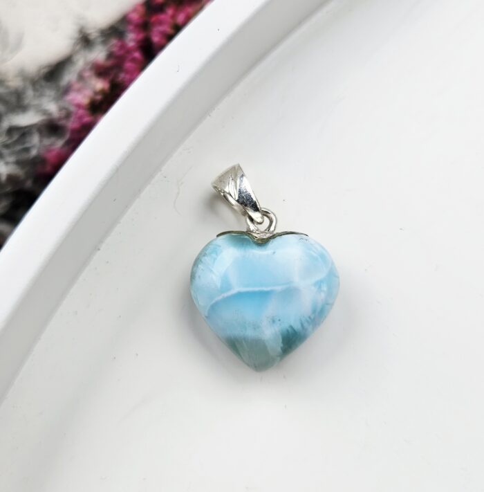 Larimar prívesok srdiečko Ag925 č.23 – Obrázok 2