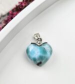 Larimar prívesok srdiečko Ag925 č.23