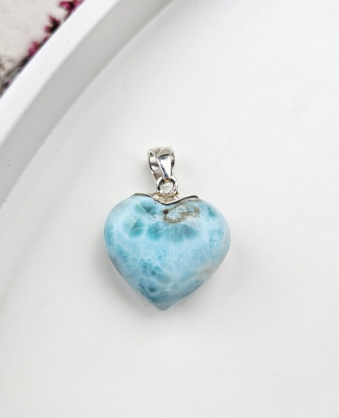 Larimar prívesok srdiečko Ag925 č.25 – Obrázok 2