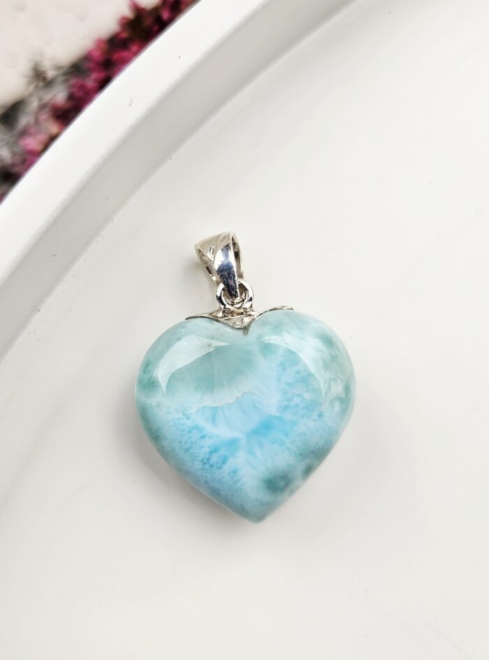 Larimar prívesok srdiečko Ag925 č.27 – Obrázok 2