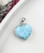 Larimar prívesok srdiečko Ag925 č.27
