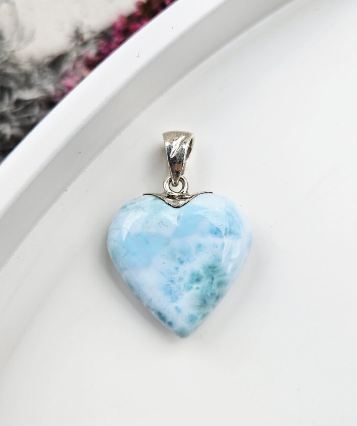 Larimar prívesok srdiečko Ag925 č.29 – Obrázok 2