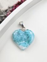 Larimar prívesok srdiečko Ag925 č.31