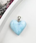 Larimar prívesok srdiečko Ag925 č.32
