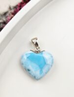 Larimar prívesok srdiečko Ag925 č.34