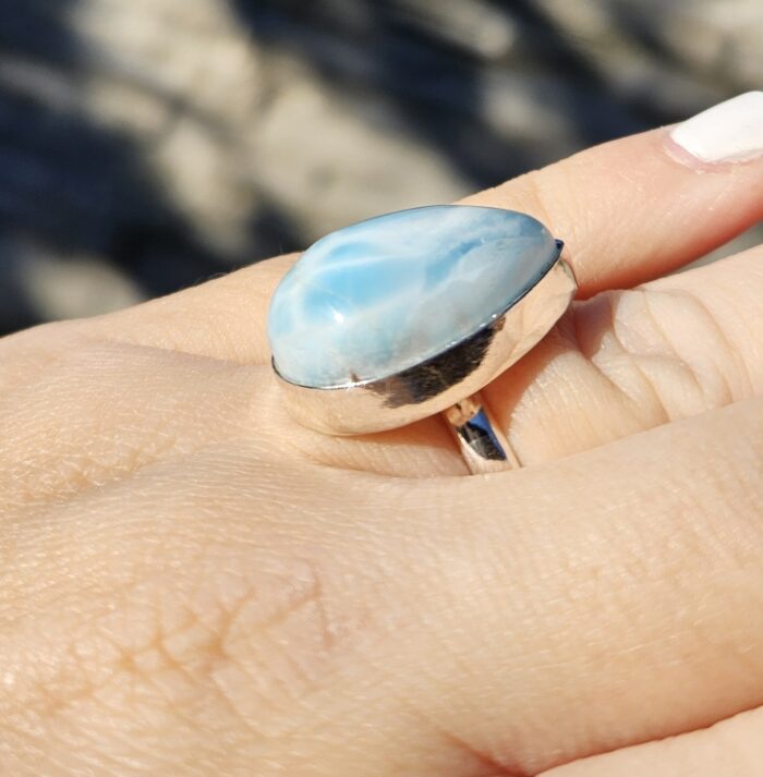Prsteň Larimar Ag925 č.1 veľ.55 – Obrázok 2