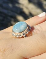 Prsteň Larimar Ag925 č.3 veľ.55 – Obrázok 2