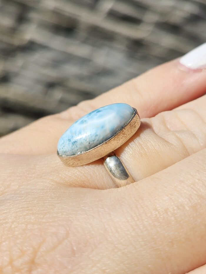 Prsteň Larimar Ag925 č.11 veľ.55,5 – Obrázok 2
