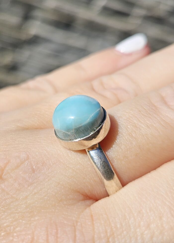 Prsteň Larimar Ag925 č.14 veľ.62 – Obrázok 2