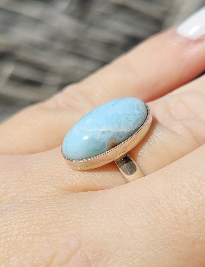 Prsteň Larimar Ag925 č.15 veľ.55 – Obrázok 2