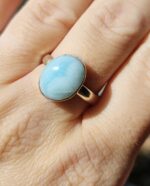 Prsteň Larimar Ag925 č.18 veľ.62