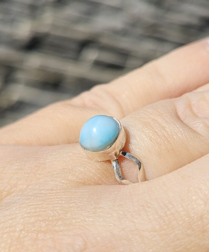 Prsteň Larimar Ag925 č.22 veľ.54 – Obrázok 2
