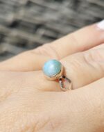 Prsteň Larimar Ag925 č.23 veľ.54 – Obrázok 2