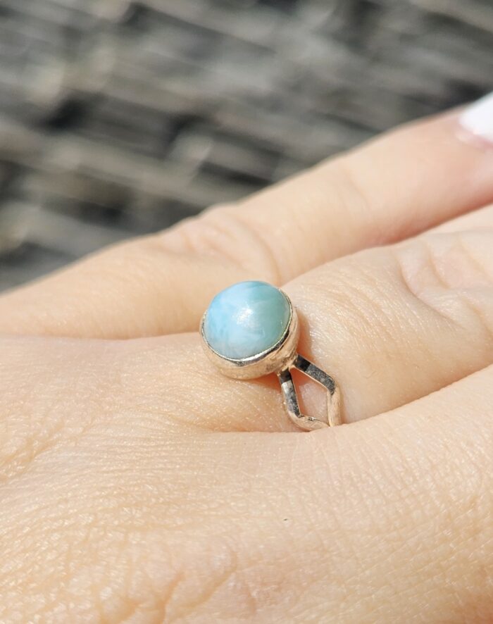 Prsteň Larimar Ag925 č.23 veľ.54 – Obrázok 2