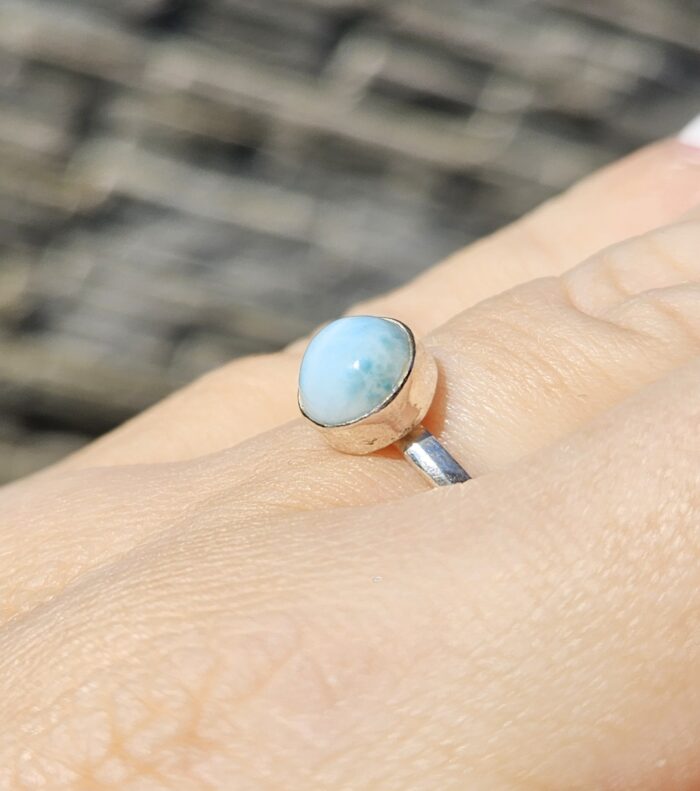 Prsteň Larimar Ag925 č.24 veľ.55-55,5 – Obrázok 2