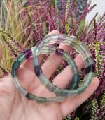 Fluorit fazetovaný platničkový náramok – Obrázok 2