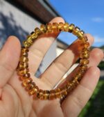 Jantár náramok disky