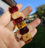 Jantár náramok platničkový č.1