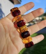 Jantár náramok platničkový č.3 – Obrázok 2