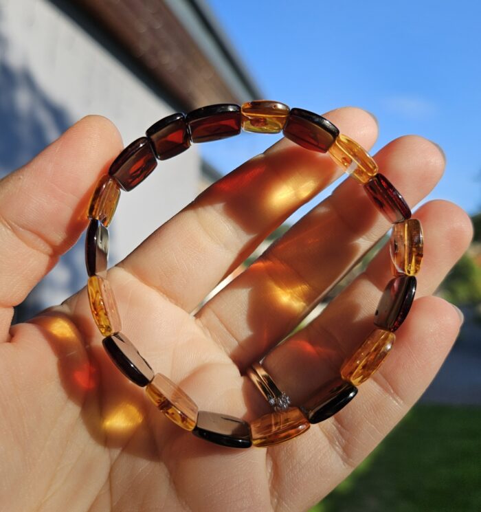 Jantár náramok platničkový č.3 – Obrázok 3