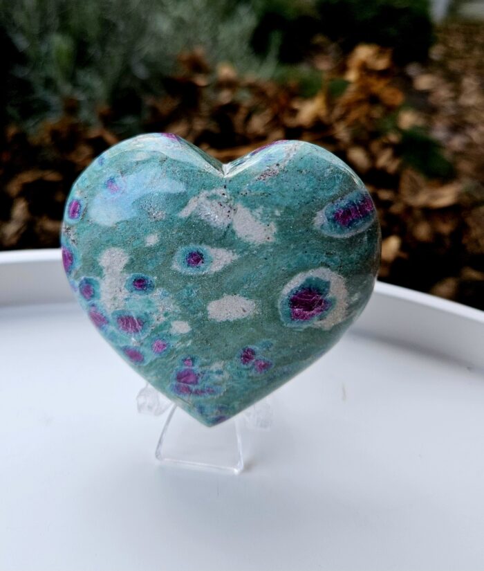 Rubín Zoisit srdce 6,5cm č.1 – Obrázok 2