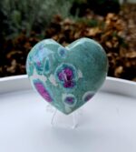 Rubín Zoisit srdce 6,5cm č.2