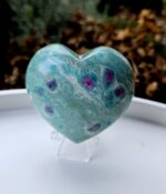 Rubín Zoisit srdce 6,5cm č.3