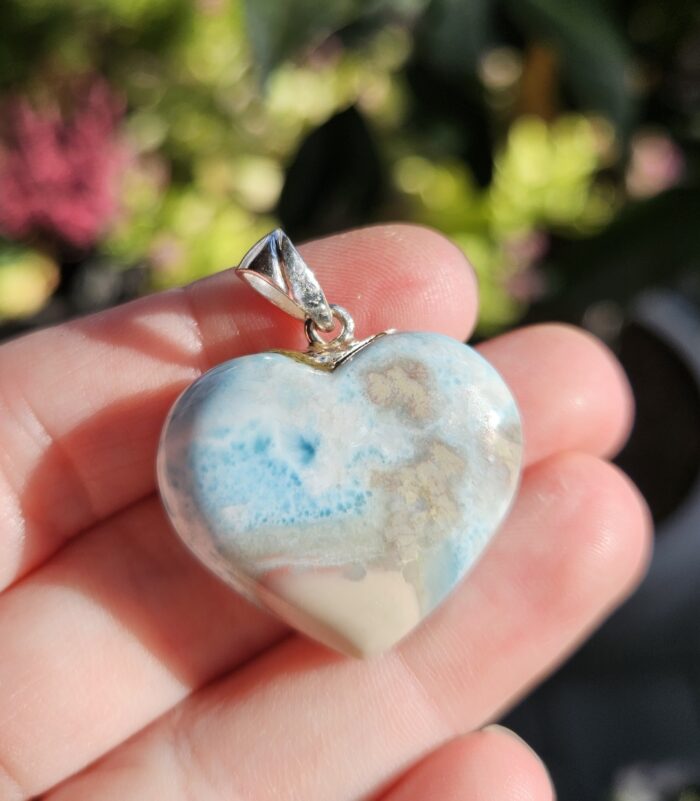 Larimar prívesok srdiečko Ag925 č.2 ZĽAVA – Obrázok 2