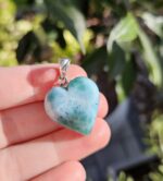 Larimar prívesok srdiečko Ag925 č.10