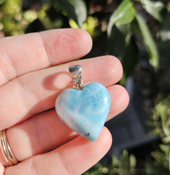 Larimar prívesok srdiečko Ag925 č.10 – Obrázok 2