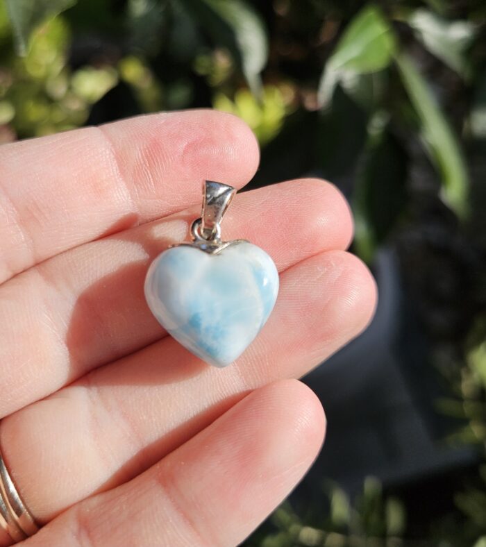 Larimar prívesok srdiečko Ag925 č.18 – Obrázok 2