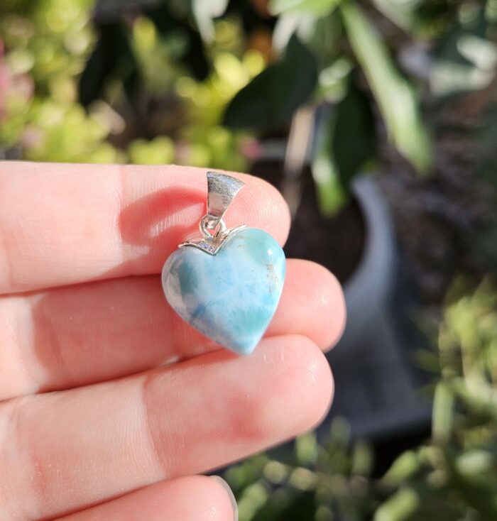 Larimar prívesok srdiečko Ag925 č.17 – Obrázok 2