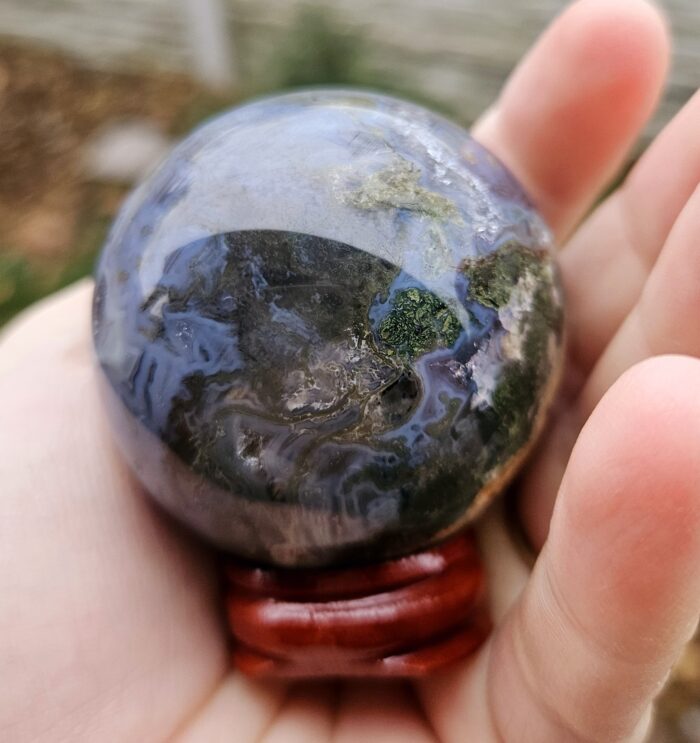 Achát machový GUĽA 5,2cm 190g, č.1 – Obrázok 2